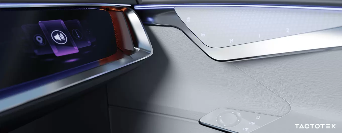 Modernes Fahrzeuginnenraum-Design mit Fokus auf die Beifahrerseite