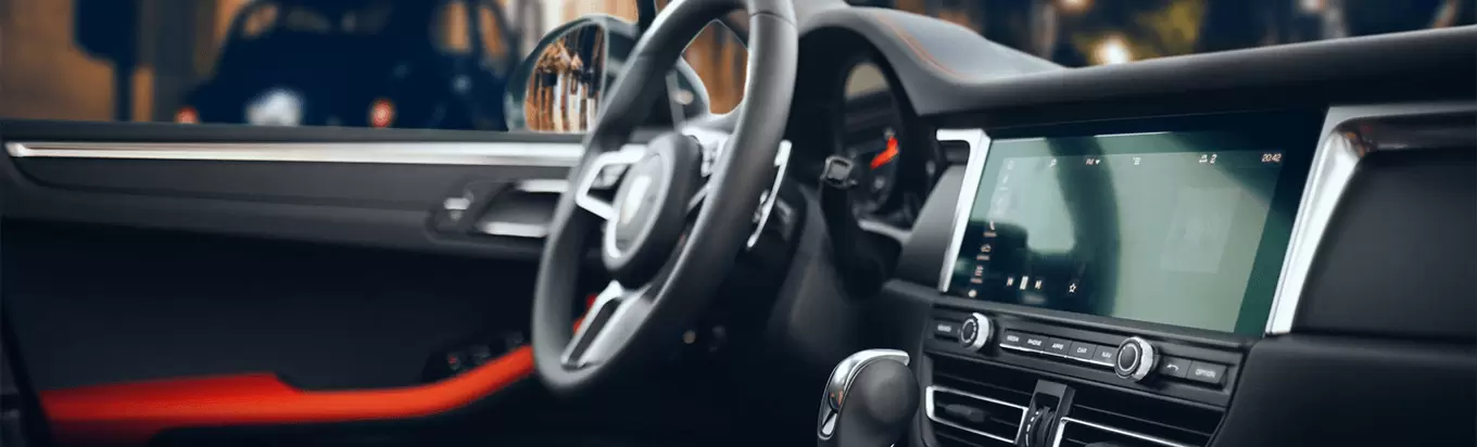Fahrzeuginnenraum eines Autos